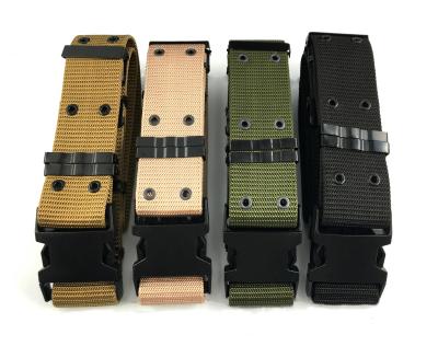 China 100% Polyester Outdoor Tactical S Belt Insurance Special Duty Belt Student Military Training Work Belt for sale