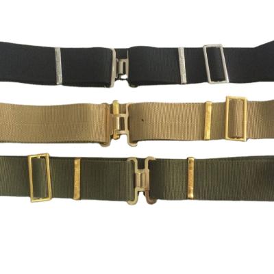 China Webbing Military Belt Tactical Belt for Practical Training Men's and Women's Multifunctional Canvas Mountaineering Belt for sale