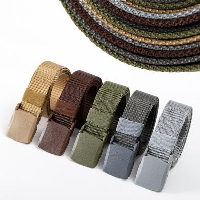 China 100% Polyester Outdoor Canvas Belt Student Leisure Military Training Tactical Belt for sale