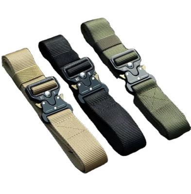 China Durable 3.8cm snake glasses of multi-functional rappelling canvas belt special training nylon tactics for sale