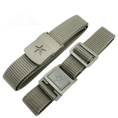 China 100% Polyester Student Camouflage Suit Military Training Inner Woven Canvas Belt for sale