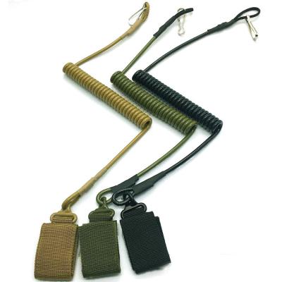 China Single metal lanyard spring rope/nylon spring rope multifunctional tactical anti-lost tactical backpack for sale