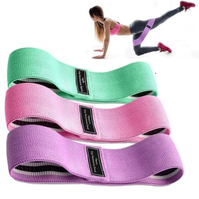 China Durable Custom Logo Printed Yoga Gym Exercise Fitness For Legs Glutes Booty Hip Cloth Resistance Bands for sale