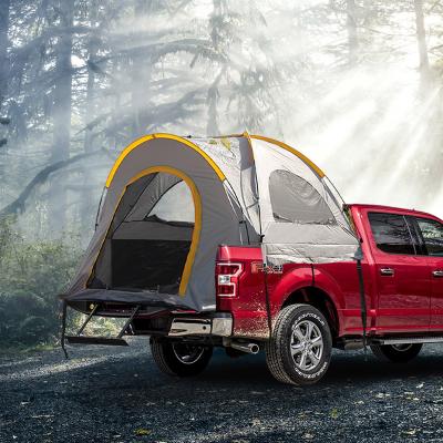 China Straight Tie Type Pickup Truck Roof Tent Field RV Waterproof Tail Fishing Tent Vehicle Outdoor Camping Tent for sale