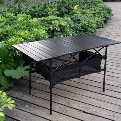 China Outdoor table light aluminum alloy folding easy carry portable barbecue can lift cabin table advertising car picnic table for sale