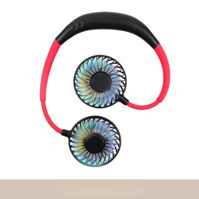 China 360Â ° 2021 Hot Selling Portable Handfree Flexible Rotation Mini Small Neck Hanging Fan Sports Essential Portable Fan for sale