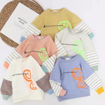 China Breathable Spring And Autumn Clothing Long Sleeves Cotton Top Baby Clothes for sale