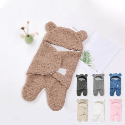 China Breathable Winter Two-Layer Newborn Sleeping Bag With Split Legs Relieving Packing To Wrap For Babies for sale