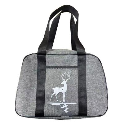 China 2022 New Amazon Designer Fashion Water Resistant Trendy Custom Fashion Gray Portable Lunch Bag Thermal Insulation for sale