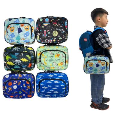 China 2022 New Cartoon Fashion Manufacturer Series Pattern Portable Insulated Recyclable Lunch Box Bag For School Children for sale