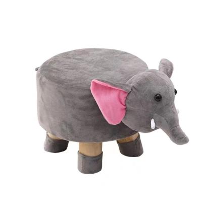 China 2022 Hot Custom Cute Animals Series Foot Stool Amazon Design Ottoman Changing Shoes Low Foot Shape Changing Shoes For Living Room for sale