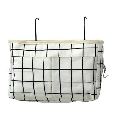 China Best Selling Flexible Fold Bedside Storage Bag Diaper Caddy Hanging Organizer for Crib and Hospital Beds, Dorm Rooms Bed Rails for sale