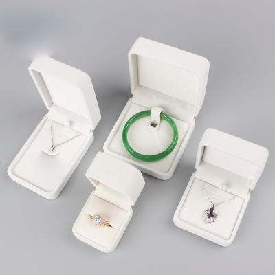 China Eco-friendly Jewelry Ring Earring  Box Wholesale Promotional Custom Luxury Velvet Pendant Earrings Ring Bracelet Necklace Box  Jewelry Box for sale