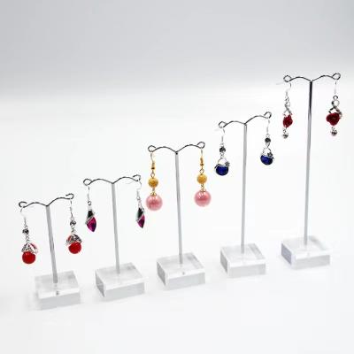 China Jewelry Disply Acrylic Earring Stand Earring Display Stand Ear Stud Holder Jewelry Display Stand Holder Rack for sale