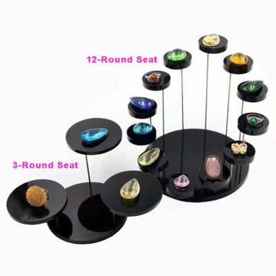 China Jewelry Disply Custom Acrylic Jewelry Stand Ring Acrylic Display Stand Ring Holder Jewelry Standing for sale