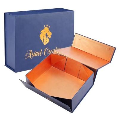 China Recyclable Custom Folding Paper Flat Pack Box Luxury Magnetic With Magnet Closure for sale