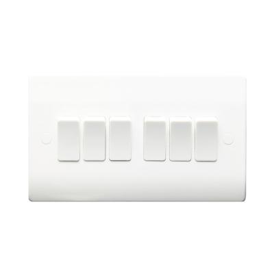 China White Vertical House Navigation Range British Standard 6 Band 1 Way And 2 Way Dish Switch for sale