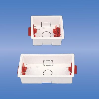 China ABS BS Standard 35mm Dry Coating Electrical Box Junction Switch 2 Strip for sale