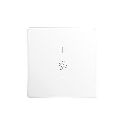 China smart home smart fan switch real-time status display on Tuya APP 86*86*34mm for sale