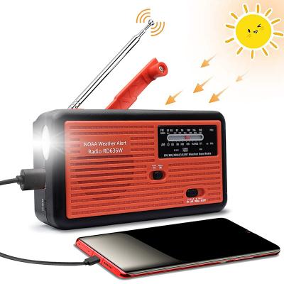 China USB Rechargeable/Solar Operated Portable Outdoor Hand Crank/Power Crank Emergency Radio, Emergency Duty Time Power Alert Radio for sale