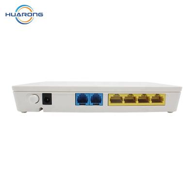 China Hot Sales Home FTTH/FTTB 4 Available Fe + Huawei Used 2 Per Pots HG8240F Pon Gpon Onu for sale