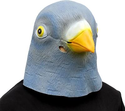 China Festival Celebration ISO9001 Qualified Costume Novelty Halloween Costume Party Animal Mask Latex Birds Pigeon Head Mask for sale