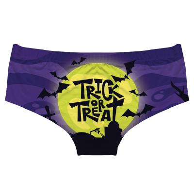 China Antibacterial Plus Size Panties Sexy Underwear Thong Woman Halloween Seamless Brief for sale