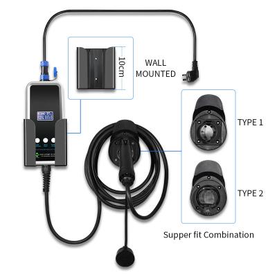 China Cheap Products For Sale 7KW J1772 Type 1 Level 2 EVSE Smart Electric Most Powerful EV Home Charger SU-PT15002-123 for sale