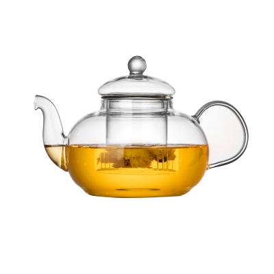 China Universal High Quality Transparent Glass Teapot Sustainable A Pot for sale