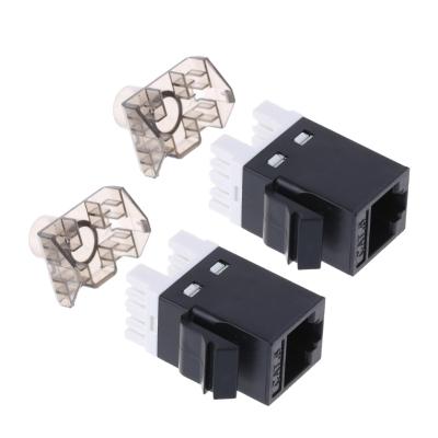 China Network Wiring Amp Type Rj45 Cat6 180 Degaree Jack Network Module for sale