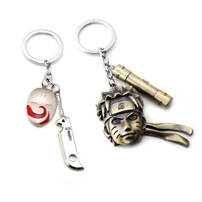 China Anime Environmental Friendly Wholesale Metal Hatake Kakashi Character Factory Key Chain for sale