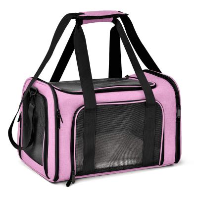 China Wholesale 2021 Hot Style Breathable Pet Carrier Bicycle Dog Cat Travel Bag Airline Pet Water Carrier Tote Bag for sale