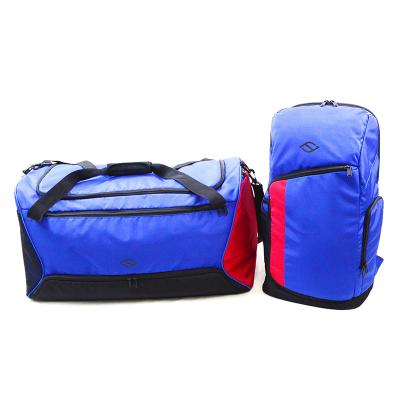 China Wholesale custom designer blue fashion logo sports overnight bag travel duffle gym waterproof storage bags for sale