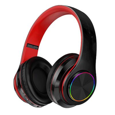 China Erfect Noise Led Lights Player Gaming Highs Custom Logo Sports Stereo Bass Wireless Earphone Headphones for sale