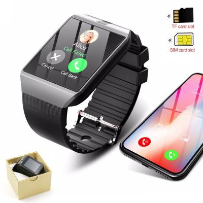 China Latest Hd Navigation GPS Display Display Smartwatch Phone Online Internet Touch Screen Setting BT Camera Dz09 Smart Watch For Android IOS Phones for sale