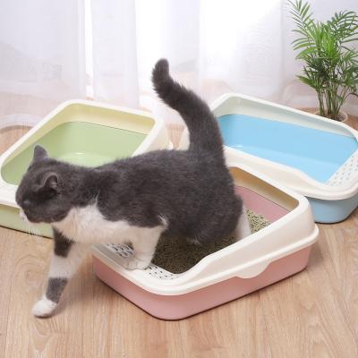 China Cat Litter Box Drawer Hot Viable Selling Large Self Cleaning PP Plastic Top Entry Cat Litter Box for sale