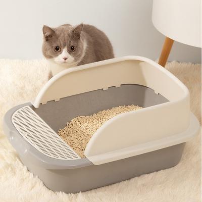 China Stocked Manufacturer Carefully Manufactures A Variety Of Colors ABS Material Clean Pet Fur Cat Litter Box for sale