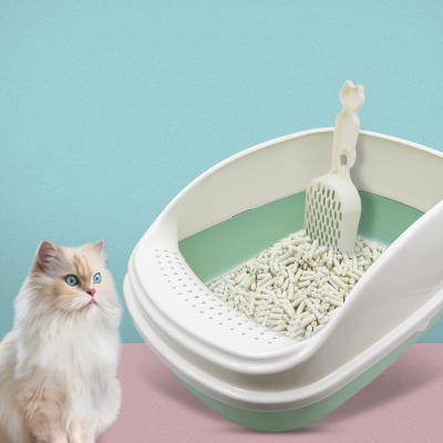 China Sustainable Portable Plastic PP Cat Self Cleaning Litter Box Furniture For Toilet for sale