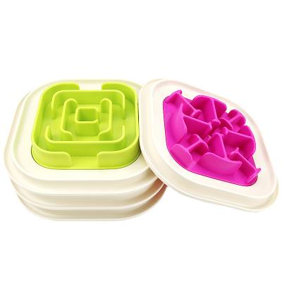 China Sustainable Pet Dog Bowl Hot Products Adjustable Folding Bowl With Anti-overflow for sale