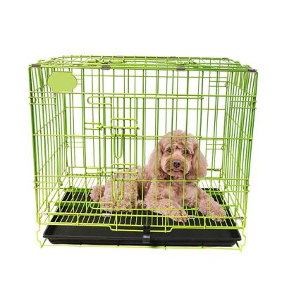 China Novelty Sustainable Style Metal Mesh Heavy Duty Large Pet Stackable Stainless Dog Cage For Outdoor for sale