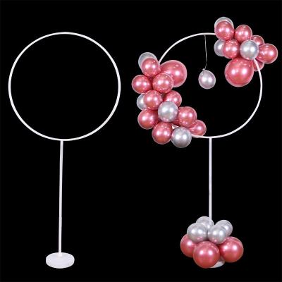 China Reusable Holder Kit Large Balloon Holder Round Table Balloon Ring Balloon Sticks For Christmas Wedding Reusable Birthday Party Decor for sale