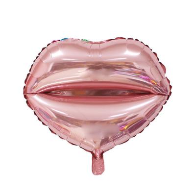 China Gift Toy Wholesale Red Lip Kiss Me To Foil Balloon For Valentine's Day Wedding Party Decoration for sale