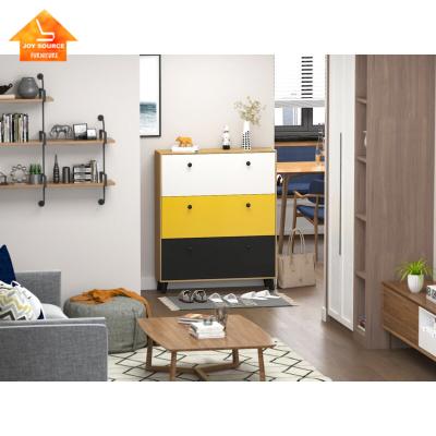 China Modern Design Living Room Furniture Modern Design Wooden Panel Shoecase Adjustable Side Cabinet (Other) Shoe Cabinet for sale