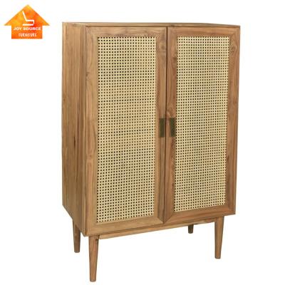 China (Other)Adjustable Furniture Cabinet Wardrobe Bedroom Industrial Wooden Wardrobe With Rattan Doors For Bedroom for sale