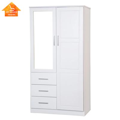 China (Other) Hot Sale Wardrobes Modern Design Adjustable Wardrobe Closet With Wooden Mirror Wardrobes for sale