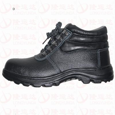 China 2021 New Design Steel Genuine Leather Shoes Men's Work Safety Oil Toe Longyun Resistant Functional Boots for sale