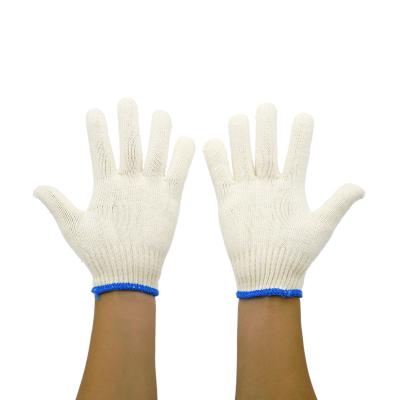 China Wear Resistant Cotton Knitted Cut Resistant Gloves Durable Mechanics Work Safety Gloves Household Gloves for sale