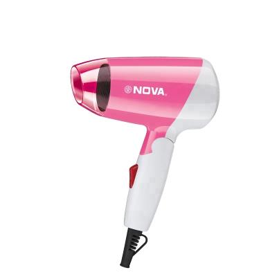 China Nova Wholesale Cute Foldable Foldable Handle Mini Travel Hair Dryer with Attachment for sale