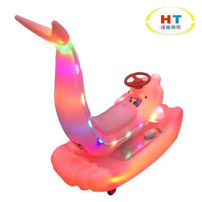 China Amazing Lights OEM Amusement Park Rides Beautiful Lights Bumping Car Dolphin Electric Harnessed Bumper Car for sale