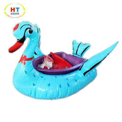 China Fun factory price high quality kids water toy battery inflatable motorized bumper boat for sale